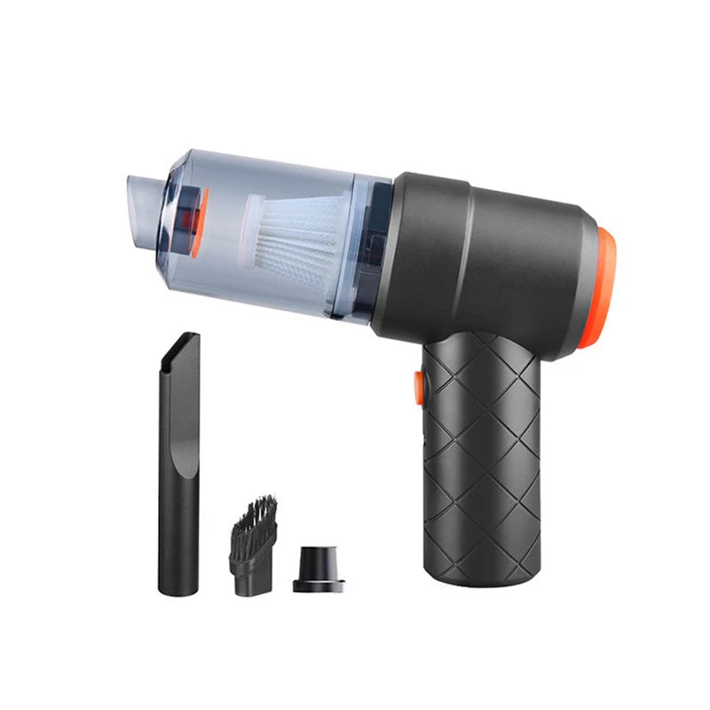 Portable Wireless Car Vacuum Cleaner with 6000Pa Suction Power - Handheld Mini Dust Blower for Home and Vehicle Cleaning
